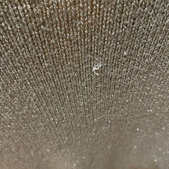 Michael Kors metallic silver v neck sweater size small - Picture 5 of 6